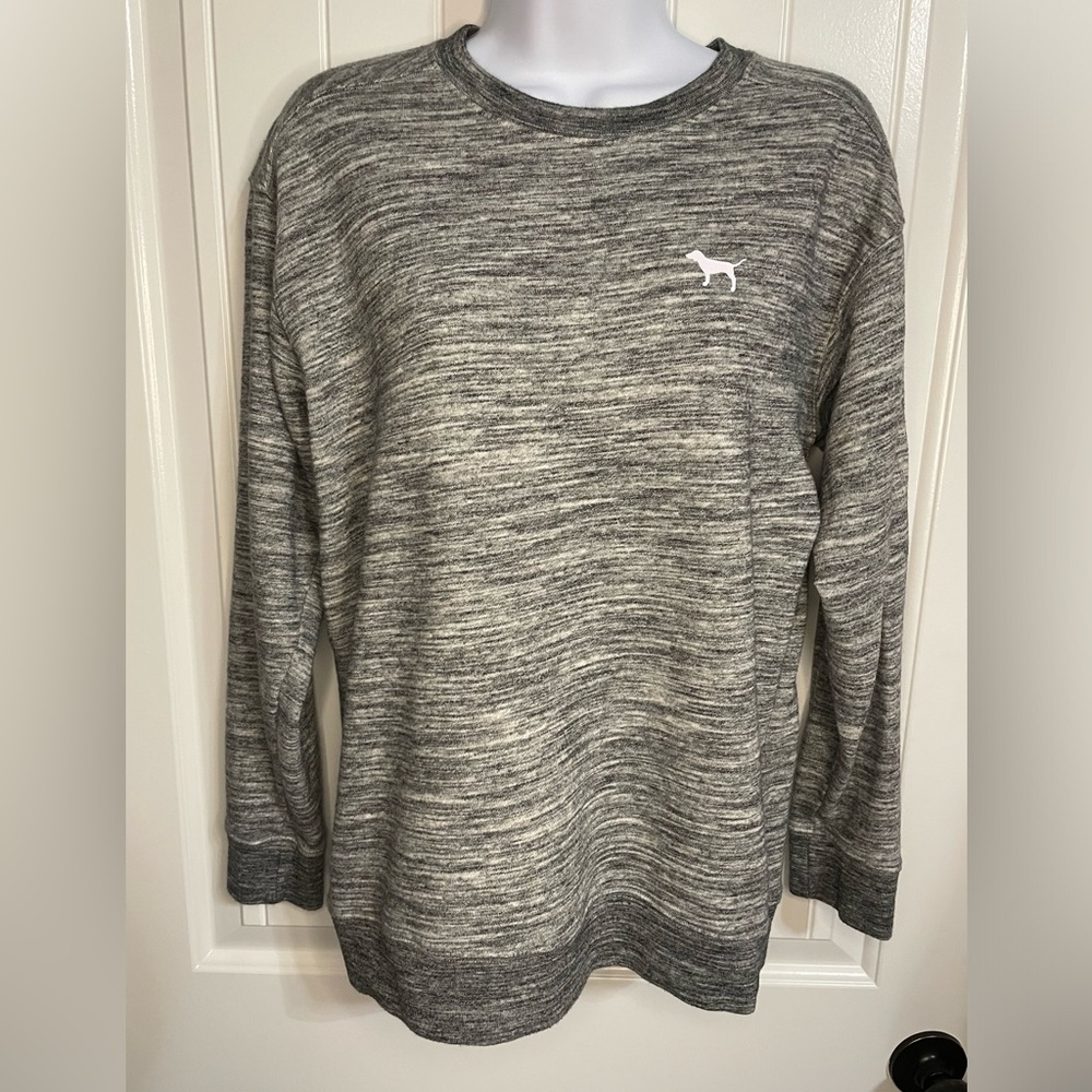 Victoria's Secret PINK Size XS gray long sleeve sweatshirt Comfy Great Cond!